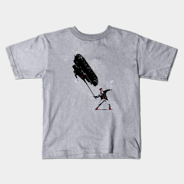 Tank thrower Kids T-Shirt by Eruparo